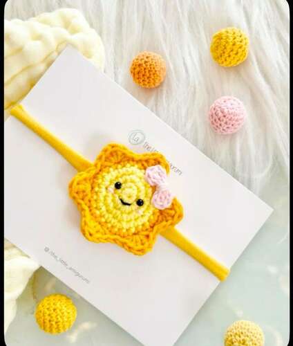 Sun Face Baby Headband