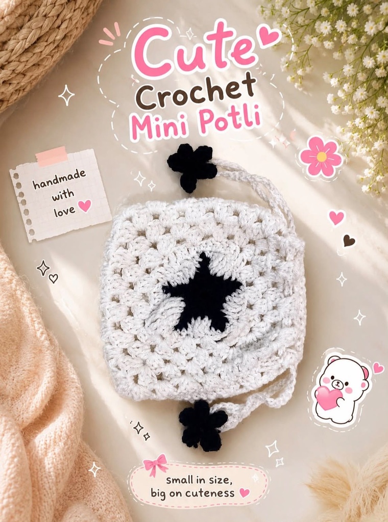 Crochet Mini Potli Bag